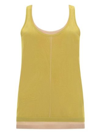 Paul Smith Sleeveless Scoop Neck Smooth Texture Tank Top