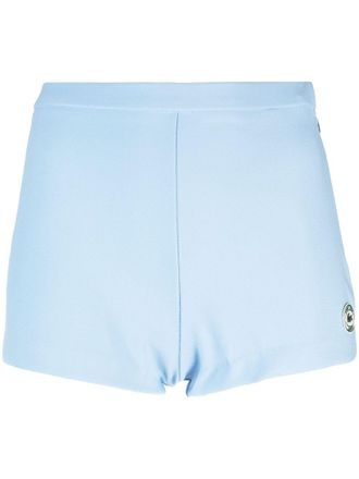 Sporty & Rich Shorts con applicazione Sporty & Rich x Lacoste - Blu