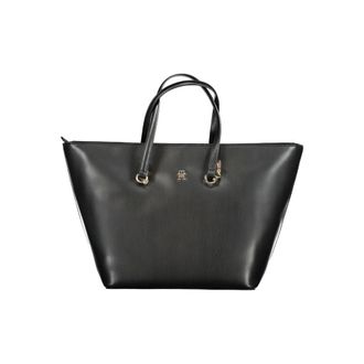 Tommy Hilfiger Black Polyurethane Women Womens Handbag