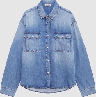 Anine Bing Chemise Paxton Washed Blue