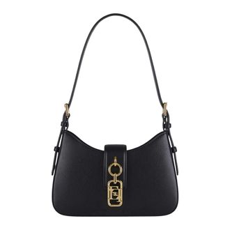 Elisabetta Franchi Small Hobo Bag - female - Elisabetta Franchi - Shoulder Bags - Black - ONE SIZE - Bags