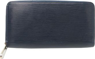 Louis Vuitton Navy Epi Leather Long Wallet (Bi-Fold) (Pre-Owned)