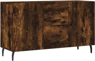 vidaXL Sideboard Smoked Oak 100x36x60 cm Engineered Wood Vidaxl