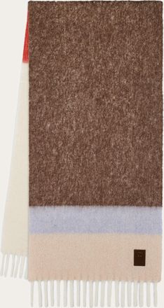 Ferragamo Women Alpaca-blend scarf White