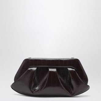 Themoir&egrave; Emera Clutch in Schokoladenbraun