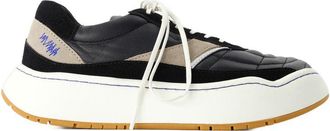Ader Error Mens Log Baus Sneaker White Calfskin