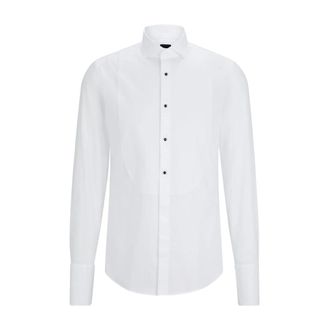 HUGO BOSS Overhemden, Heren, Wit, 4Xl, Katoen, Casual Katoenen Overhemd