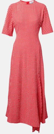 Ganni Abito lungo in seersucker