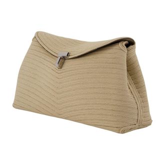 Toteme Womens Canvas Clutch Beige