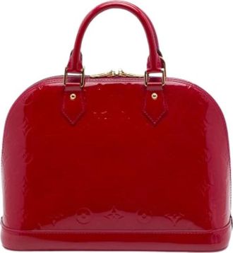 Louis Vuitton Pre-owned Alma Handbag - Dames - Vintage Handtas - Rood - ONE Size - Leer - Vintage
