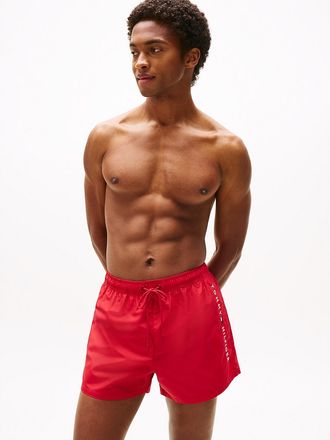 Tommy Hilfiger Mens Tommy Logo 5 Swim Trunk - Red - XXL