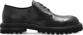 Giorgio Armani Chunky derby veterschoenen - Zwart