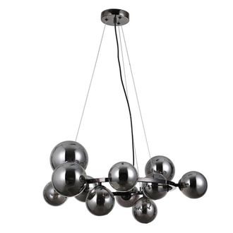 Netlighting Canello Modern Globe Pendant Ceiling Light G9 LED in Black
