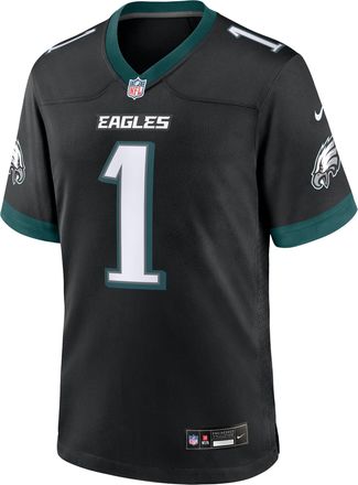 Nike Jalen Hurts Philadelphia Eagles Nike Mens NFL Game Jersey in Black | 67NM0G5T86F-CY0