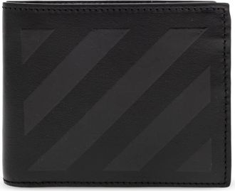 Off-white Wallets & Cardholders, male, Black, Size: ONE SIZE Leather Wallet