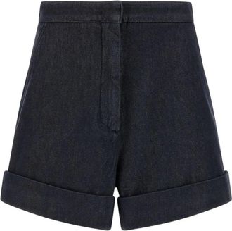 Max Mara Denim-look Cotton Shorts