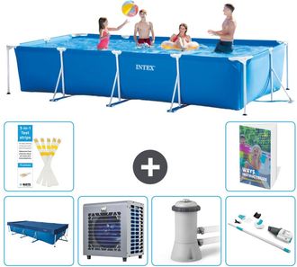 Intex Piscina Con Estructura Rectangular - 450x220x84 Cm - 7-piezas S139