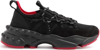 Christian Louboutin Trailnrun Panelled Knitted Sneakers - Black - 41 (IT41 / UK8)