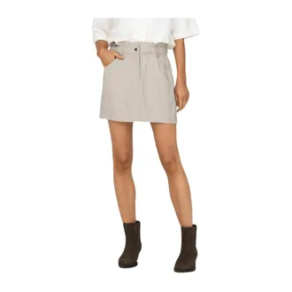 Only Only, Rokken, Dames, Beige, M, Ova-Aris Life HW Cargo Skirt