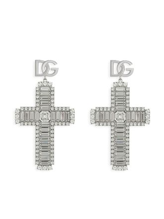 Dolce & Gabbana Orecchini KIM DOLCE&GABBANA con strass - Argento