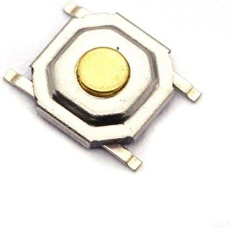OEM 4000 Unidades Smd 4 X 4 X 1,6 Mm Micro Interruptor Pulsador T&aacute;ctil De 4 Pines Con Cabezal De Cobre