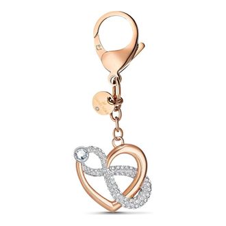 Swarovski Jewellery, female, Yellow, Size: ONE SIZE Womens Handbag Charm Infinity Symbol and Heart White Infinite 5530885