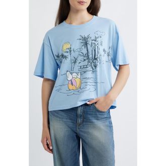 Vinyl Icons Snoopy Graphic T-shirt in Light Blue at Nordstrom, Size X-Small
