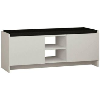 Dmora Zapatero Dbarrec, Zapatero, Armario De Entrada Multiusos, Zapatero, 110x37h43 Cm, Blanco - Dmora