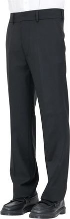 Patrizia Pepe Elegante Zwarte Pantalon - Heren - Nette broeken - Zwart - S - Wol - Broeken
