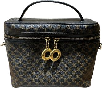 Celine Black Pvc Pouch Vanity Bag (Pre-Owned)