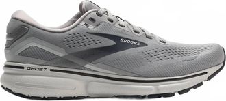 Brooks Mens Ghost 15 Running Shoe In Alloy/oyster/black