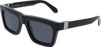 Ferragamo Grey Square Mens Sunglasses SF2071S 001 54