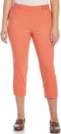 Rafaella Womens Viscose Capri Pant In Emberglow