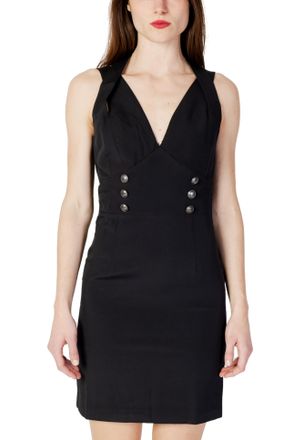 Guess Womens Vneck Sleeveless Mini Dress - Black - Size X-Small