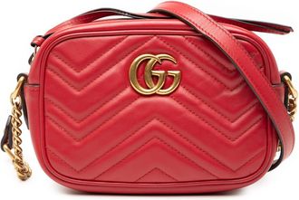 Gucci Pre-owned Gucci Mini GG Marmont Matelasse Leather Crossbody Ladies 448065 493075