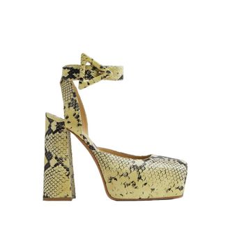 Bottega Veneta Tower Snakeskin-Print Pumps