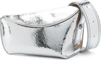 Alexander McQueen Borsa a spalla T-Bar Sling - Argento
