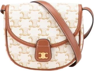 Celine Pre-owned Cross Body Bags, female, White, Size: ONE SIZE Pre-owned Vintage Crossbody Bag