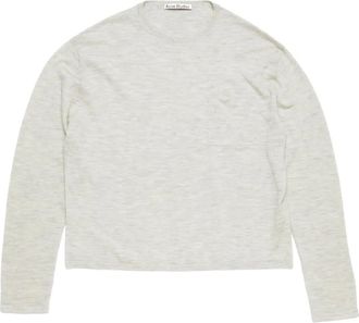 Acne Studios Trui met zakdetail en lange mouwen - Grijs