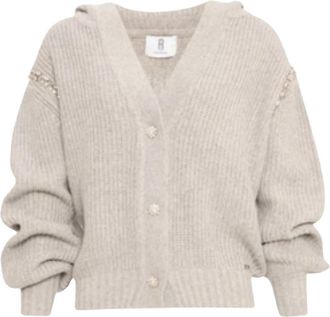 Fracomina Regular Vest met Wol - Dames - Vesten - Beige - S - Wol - Truien & Vesten