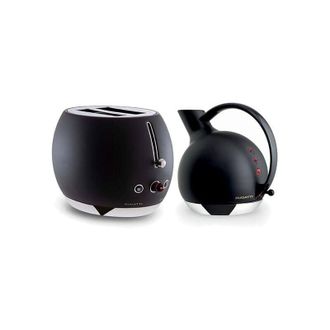 Bugatti Giulietta Kettle and Romeo Toaster Set Matt Black