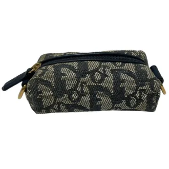 Dior Navy Canvas Pouch (Pre-Owned)