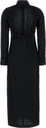 Max Mara Womens Black Poplin Rovigo Shirt Dress Nero Exterior: Cotton Polyester Abiti