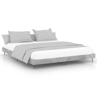 Berkfield Home Bed Frame Concrete Grey 200x200 cm Engineered Wood