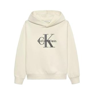 Calvin Klein Jeans Hooded Sweatshirt - male - Calvin Klein Jeans - Kids Sweatshirts - Beige - 10 Y - Kids