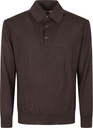 Herno Truien - Heren - Polos - Bruin - M - Katoen - Tops
