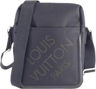 Louis Vuitton Pre-owned Cross Body Bags, male, Black, Size: ONE SIZE Pre-owned Damier Geant Shoulder Bag