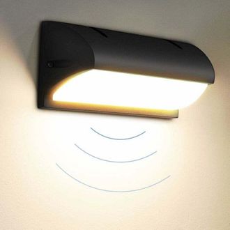 OEM Aplique De Pared Para Exterior De 18 W Con Sensor De Movimiento, Moderno Aplique Para Interior Y Exterior, 3000 K Ip65, Ideal Para Jard&iacute;n, Patio, Reci