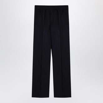 Gucci Dark Gg Jacquard Trousers