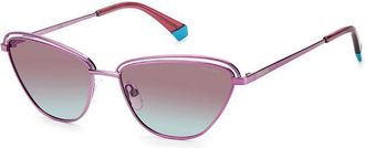 Polaroid PLD 4102/S B3V/JR Womens Sunglasses Purple Size 56